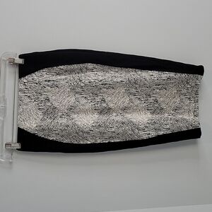 Eva Longoria BodyCon Pencil Skirt Black & White Size Petite Small